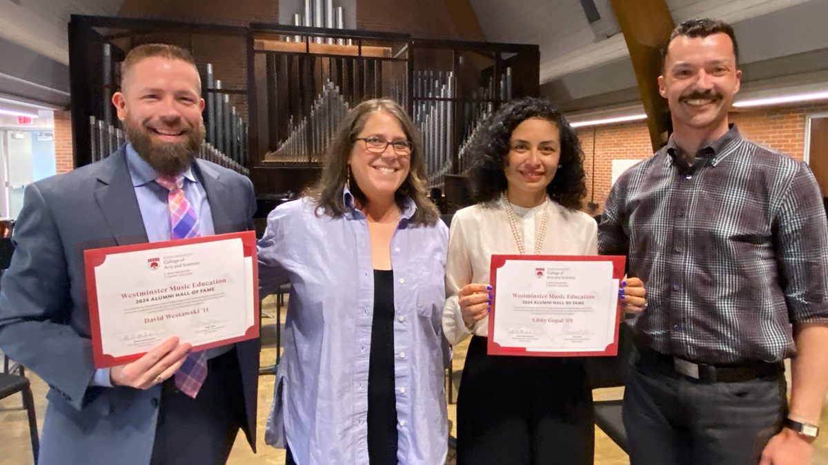 Rider’s Westminster Choir College inducts two alumni into the Music